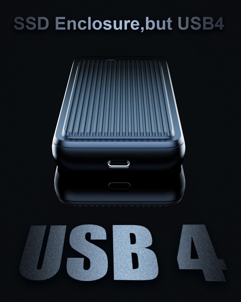 USB4 SSD Enclosure: USB 4.0, Thunderbolt 4/3 M.2 PCIe 4*4 NVMe SSD Enclosure