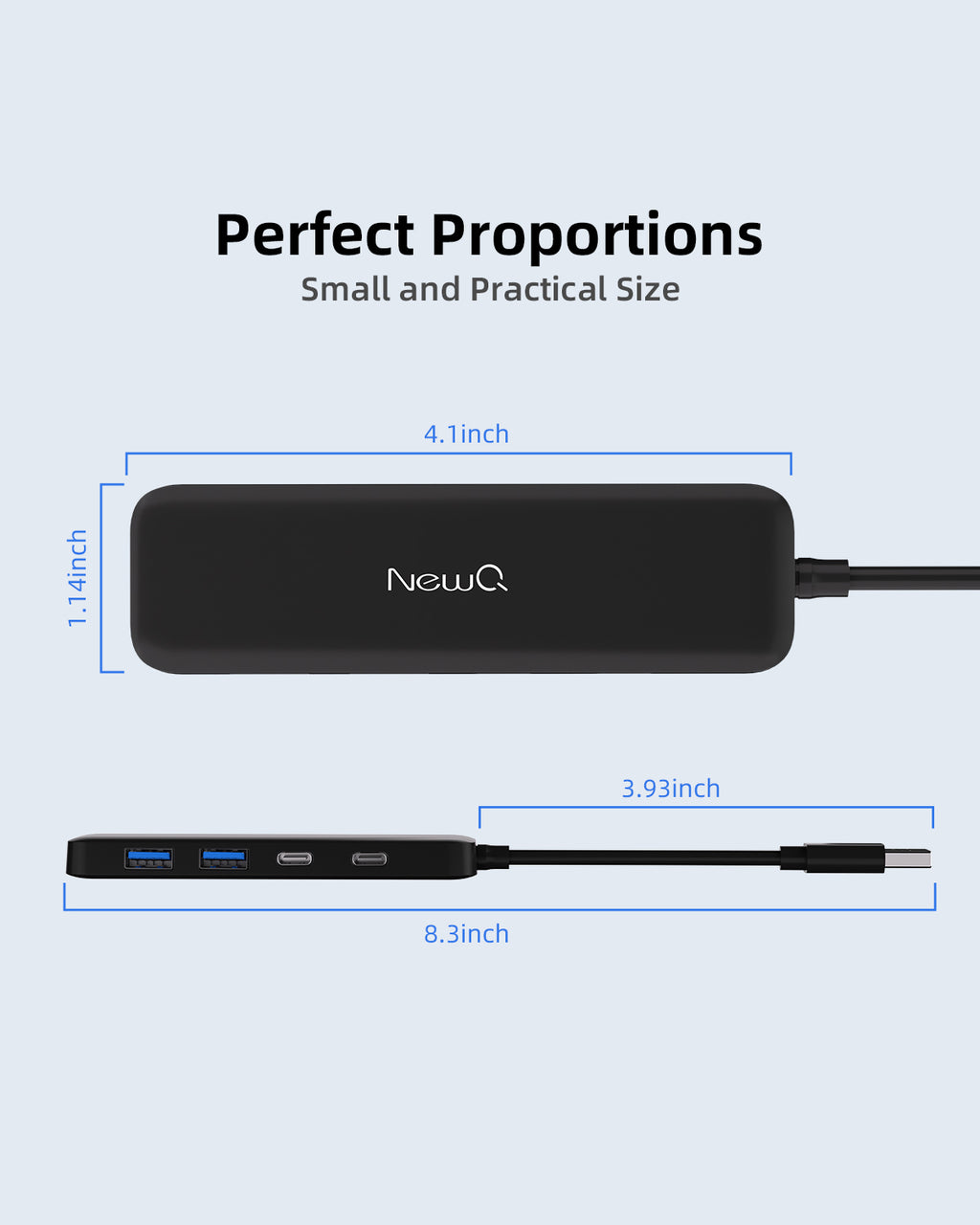 Dual USB C USB A 3.0 Hub