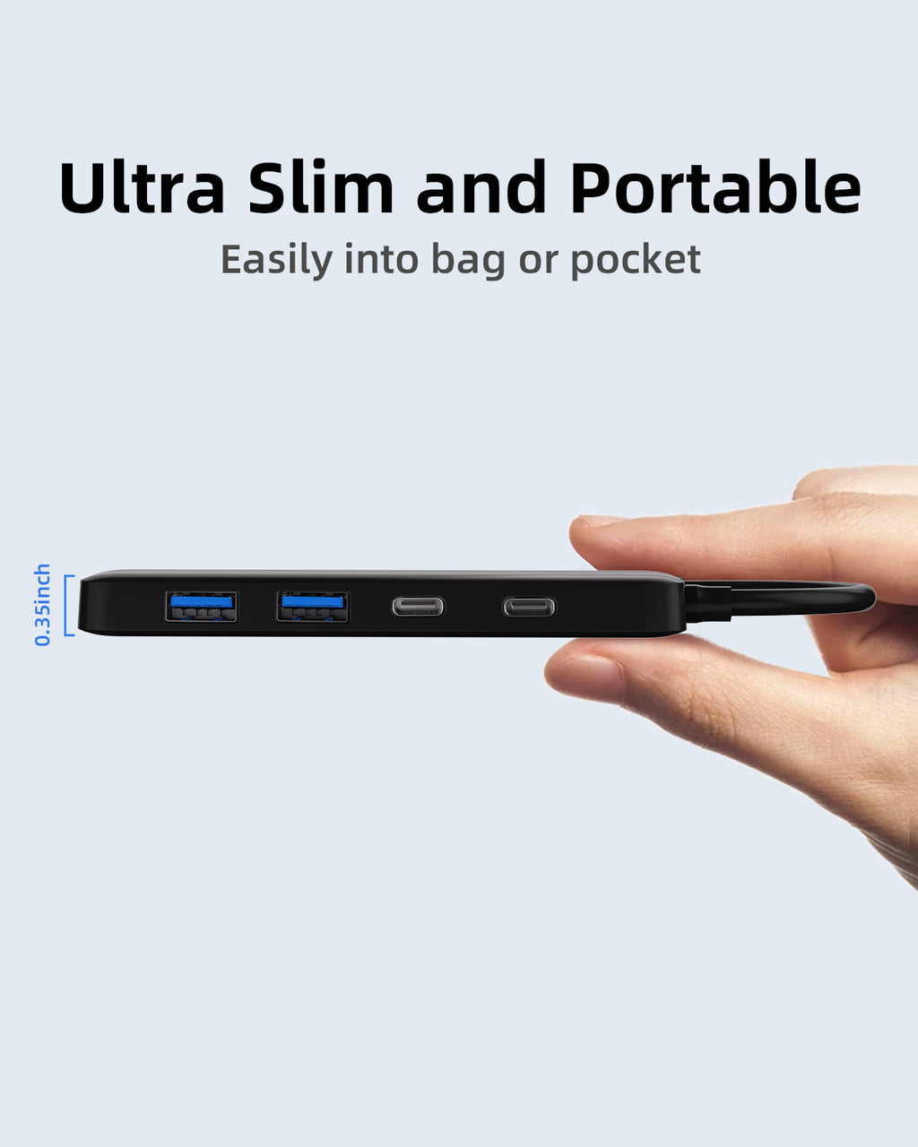 Dual USB C USB A 3.0 Hub