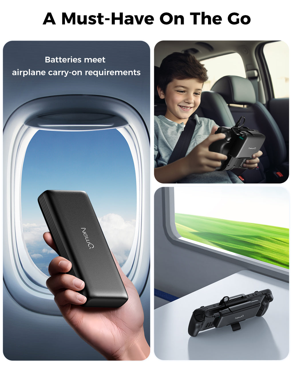 2-in-1 Steam Deck Battery & Stand, 20000mAh 65W
