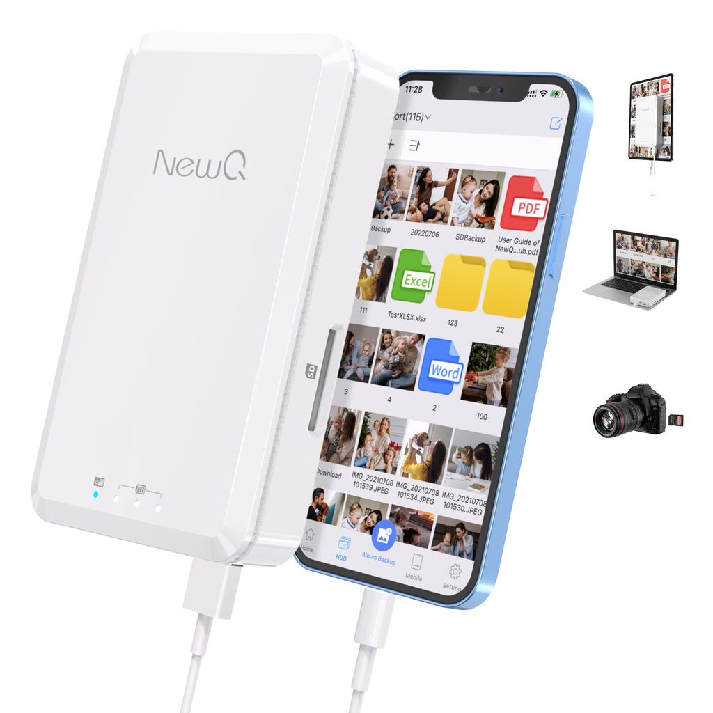 External Hard Drive for iPhone Computer 2TB